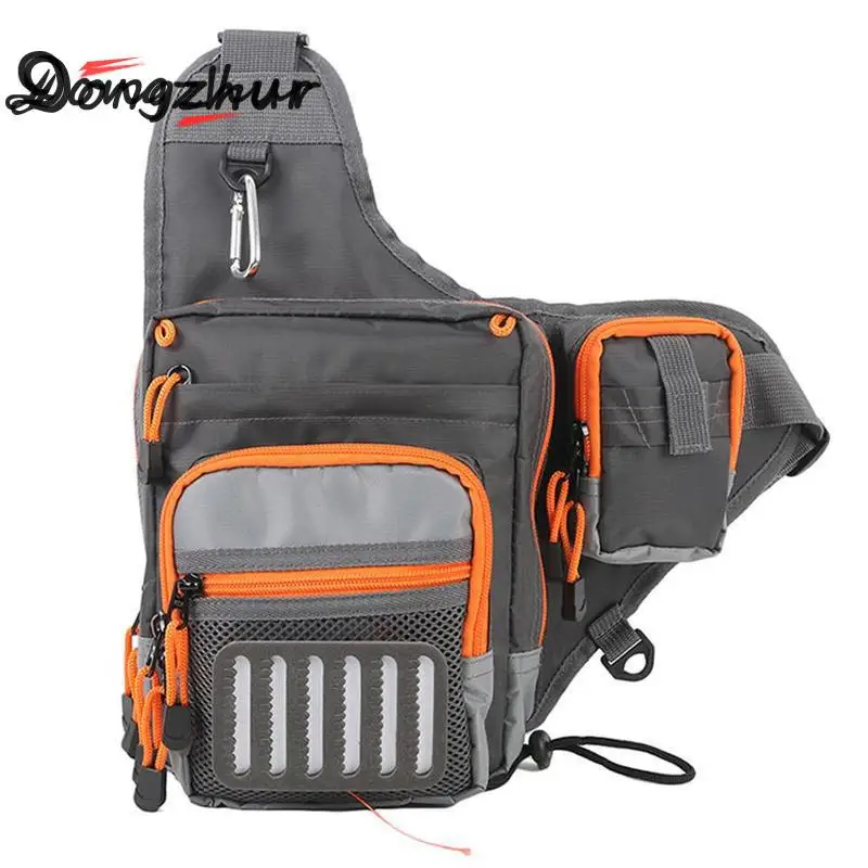 

High Quality 1 Pcs Fly Fishing Sling Bag Waterproof Multi Function Fishing Waist Bag Tool Pack Fishing Accessories Bags SCZ7072