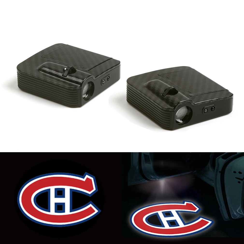 

2 Montreal Canadiens Logo Car Door Wireless 12V LED Laser Projector Shadow Light
