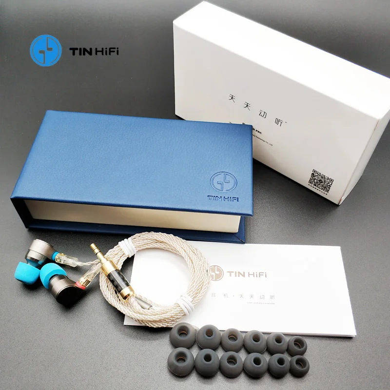 TinHifi оловянные аудио Т2 наушники вкладыши двойной динамический привод HIFI бас наушники DJ металлические 3,5 мм наушники MMCX съемная гарнитура
