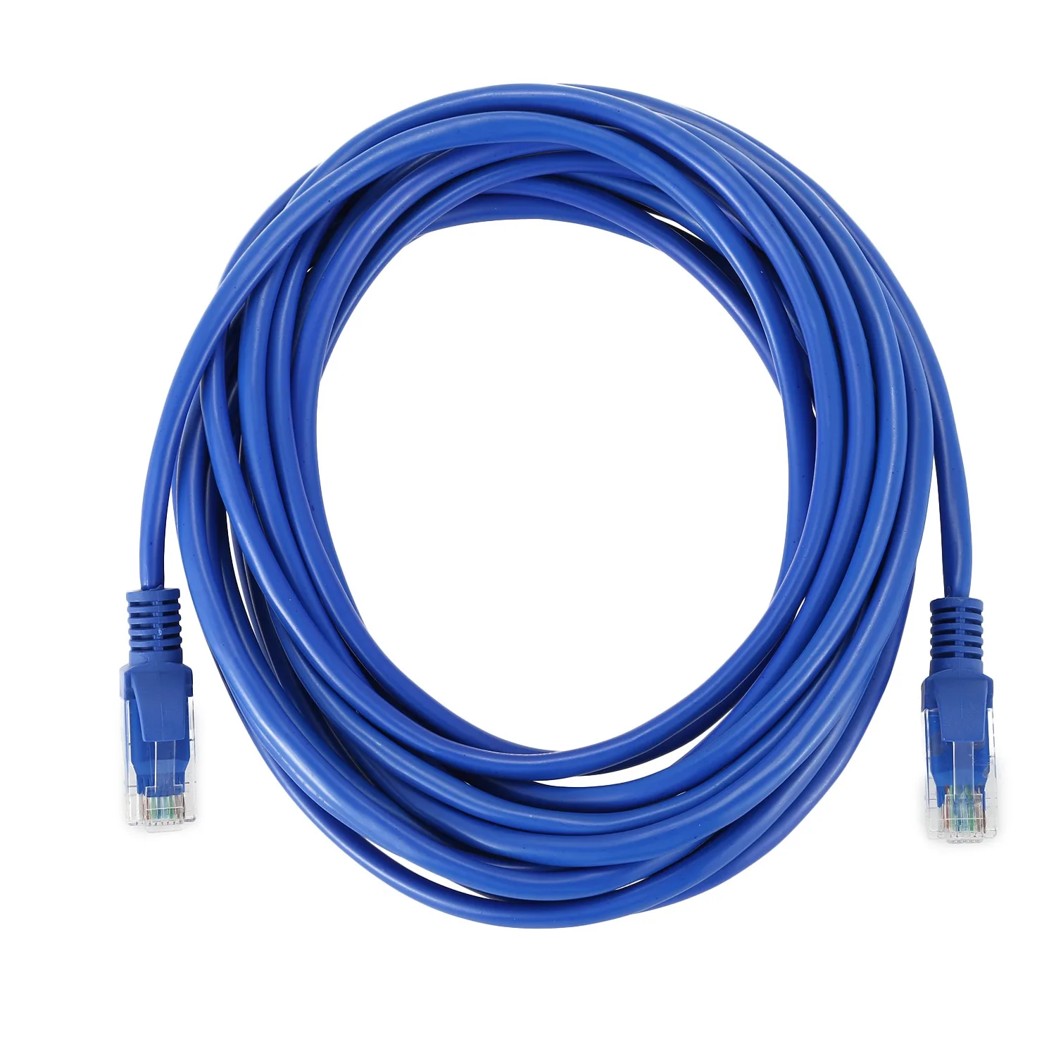 PPYY NEW-RJ45 8P8C Штекерный штекер CAT5E для сети Ethernet LAN кабель 4 м синий