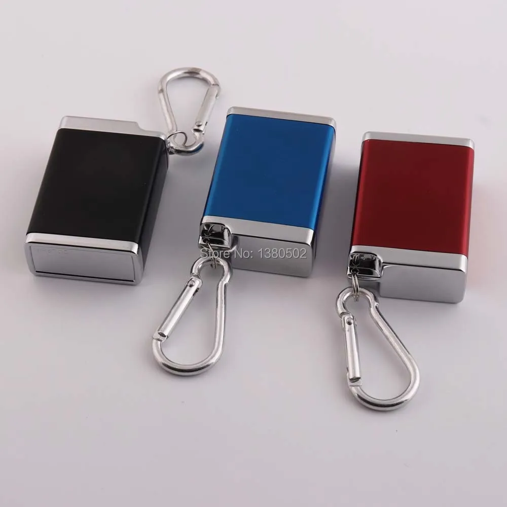 

Hot Fashion Black/Red/ Blue color Pocket Portable Ashtray With Key ring for outdoor Diy Gift for friend