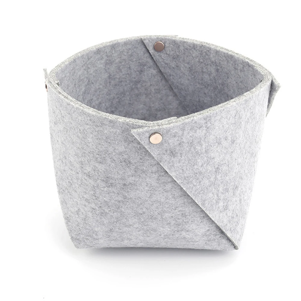 

Nordic Felt Storage Basket Convenient Folding Hallway Entrance key Small Storage Box Office Desk Home Supplies Organizer