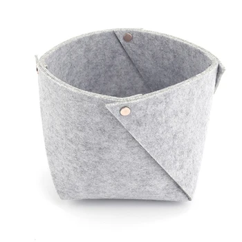 

Nordic Felt Storage Basket Convenient Folding Hallway Entrance key Small Storage Box Office Desk Home Supplies Organizer