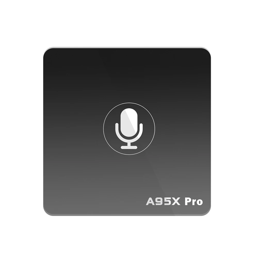 ТВ приставка A95X PRO с голосовым управлением Amlogic S905W Android 7 1 2 Гб ОЗУ + 16 ПЗУ 4G Wi Fi 100