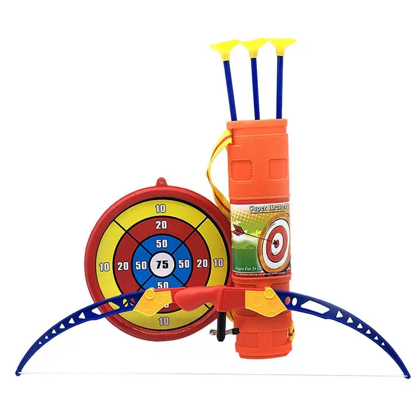 

Simulation Bow Arrow Plastic Soft Sucker Arrow With Target Set Children Outdoor Sports Toys For Boys Birthday New Year Gifts