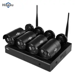 Hiseeu WNKIT-4HB612B 4CH беспроводной CCTV 1080 P NVR комплект Открытый wi-fi/WLAN 2.0MP ip-камера безопасный видеорегистратор