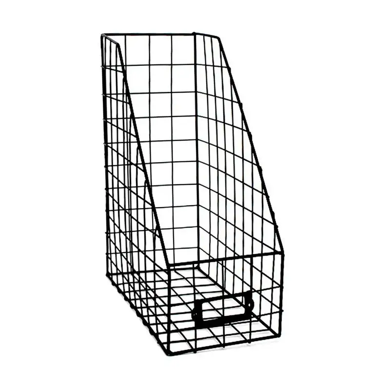 

Storage Rack Creative Nordic Wrought Iron Desktop Bookcase Document Magazine Storage Box Office Stationery Organizer Decoration