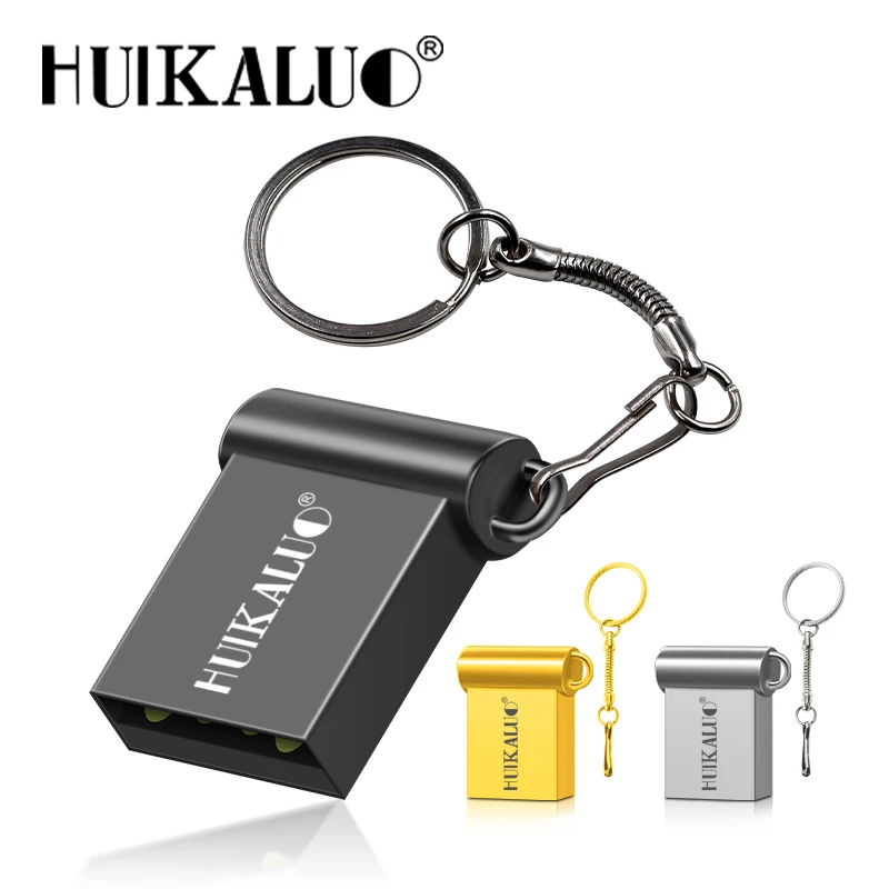 Новый металлический USB флеш-накопитель мини-накопитель 64 ГБ 32 16 8 2 0 флеш-диск