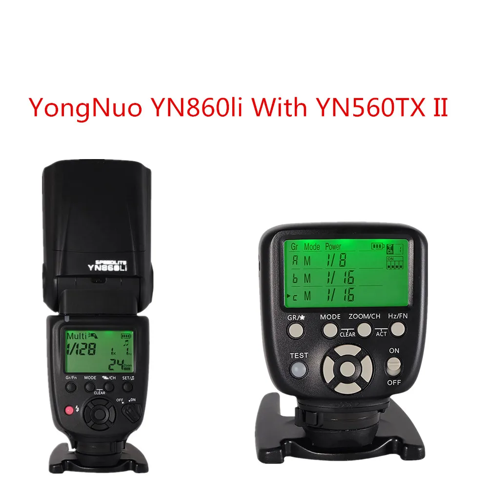 

YONGNUO YN860Li Lithium Battery Manual Speedlight Flash with Yongnuo YN560TX II Flash Wireless Trigger for Canon Nikon Pentax