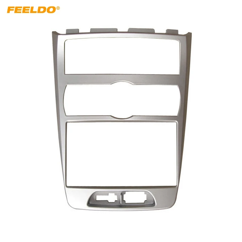 

FEELDO Car 2Din Radio Fascia Frame for Hyundai Rohens (UK Type/Auto AC/RHD) Dash Panel Frame Mount Kit #AM5135