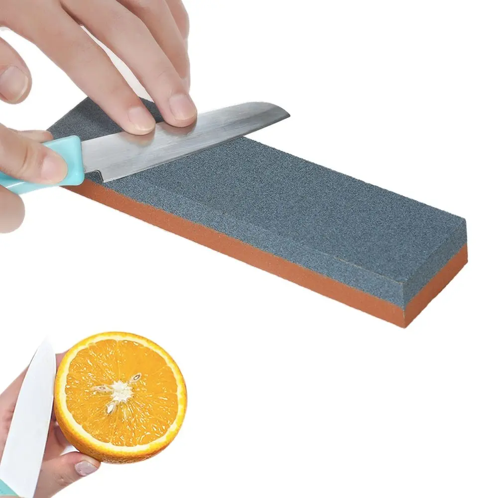

Knife Sharpening Stone 200/600 Grit Coarse/Fine Combination Double Side Whetstone Grindstone for Knives Kitchen Tools