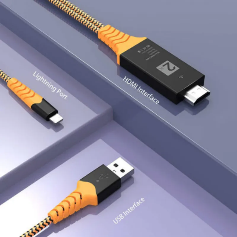 8 контактный 2 м кабель Lightning до 1080p HDMI HDTV AV ТВ адаптер Шнур для iPhone X XS Max|Коннекторы
