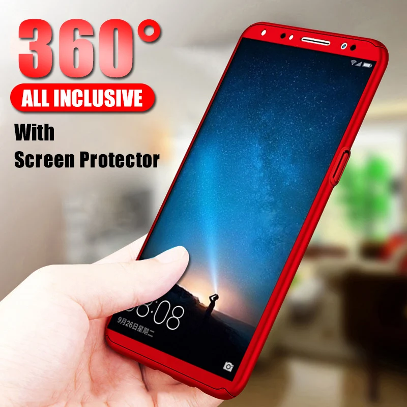 

360 Luxury Full Protective Cover Phone Case On For Huawei P20 P30 Lite Pro Cover Bag For Huawei P30 P20 Lite Pro Case With Glass