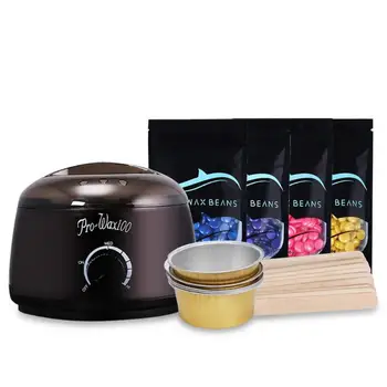 

Pro 4 x Depilatory Wax Beans+Mini SPA Hand Epilator Feet Paraffin Electric Melting Wax Machine+10 x Wiping Sticks+5 x Foil Bowl