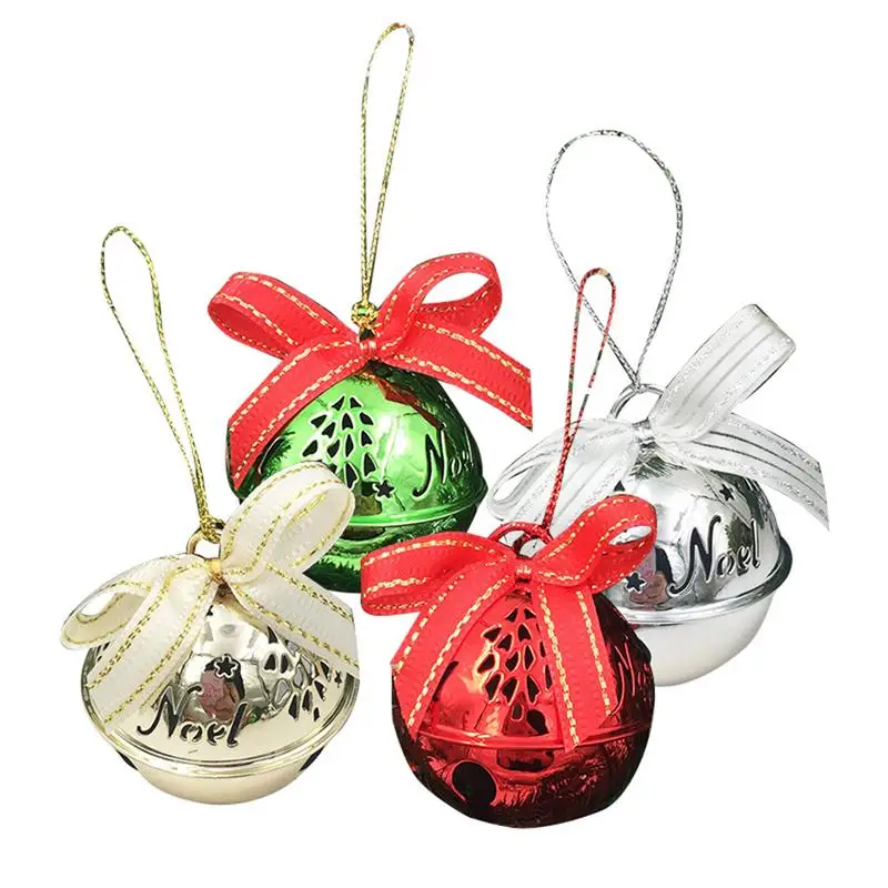 

Christmas Electroplated Letter Bell Christmas Tree Decorations Colorful Small Bell Pendant Christmas Decorations For Home