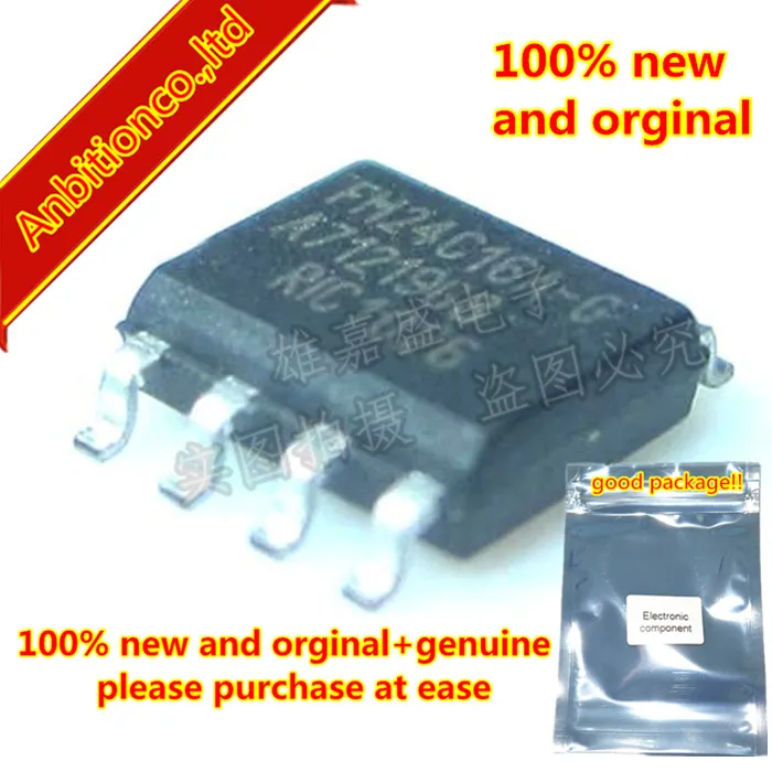 10pcs 100% new and orginal FM24C16 FM24C16A FM24C16A G SOP8 16Kb FRAM ...
