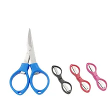 1 шт. складные рыболовные ножницы из нержавеющей стали, мини Рыболовные лески, ножницы, аксессуары для рыбы, инструменты, оборудование для рыбалки, снасти