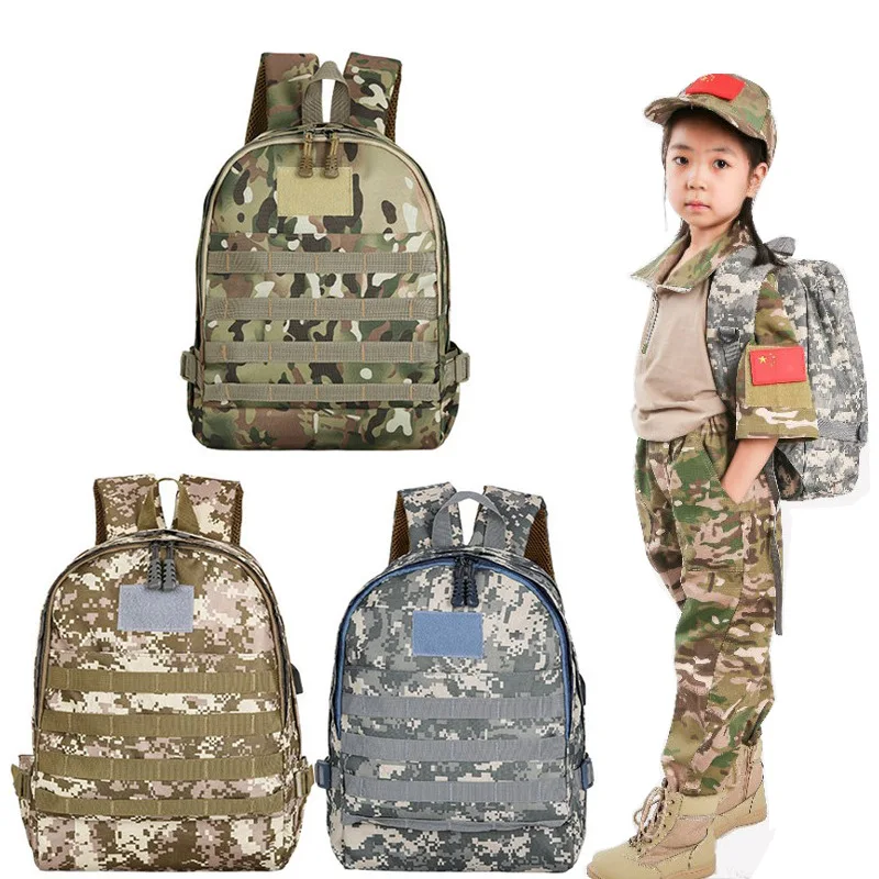 

Outdoor Chicken Jedi Children Three-Level Package Students Computer Bag Shoulder Bag Tactical Camouflage Climbing Travel Bag