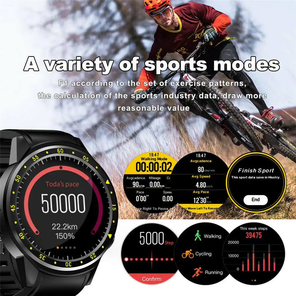 

F1 Smart Wrist Watch Bluetooth SIM Phone & Camera For iOS Android Samsung iPhone