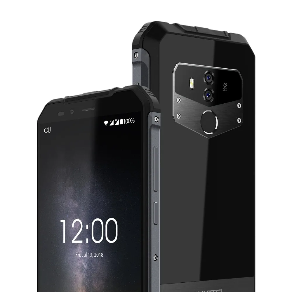 Oukitel Wp1 Ip68 Водонепроницаемый 4 Гб 64 Гб 5000 мАч Mtk6763 Восьмиядерный 5," Hd+ 18:9 дисплей Беспроводная зарядка Трехконтактный смартфон