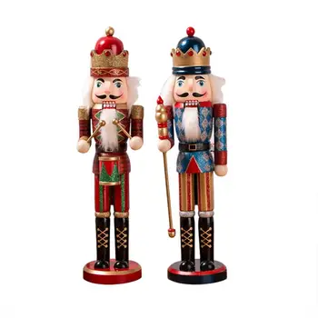 

Puppet 38CM Glitter Powder Shimmer Bright Nutcracker Christmas Gift Christmas Decoration For Home New Year Supplies