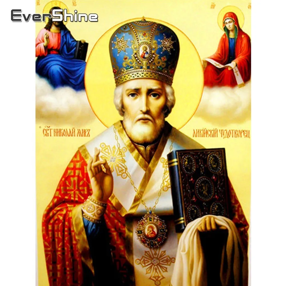 EverShine Diamond Embroidery Rhinestones Religion Full Square Painting Cross Stitch Mosaic Handmade Wall Decor | Дом и сад