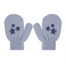Зимние теплые детские перчатки; Детские Волшебные хлопковые эластичные варежки для девочек и мальчиков; мягкие перчатки унисекс с защитой от царапин для малышей