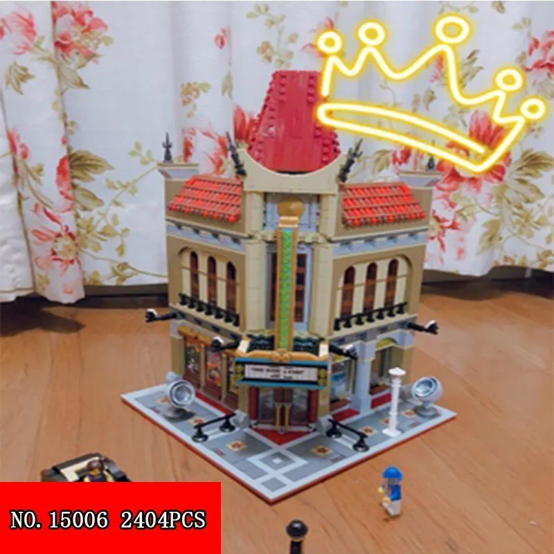 

Lepin 2404pcs Originality Streetscape Series China Will Theatre Assembling Spelling Insert Alpinia Plastic Building Blocks Toys