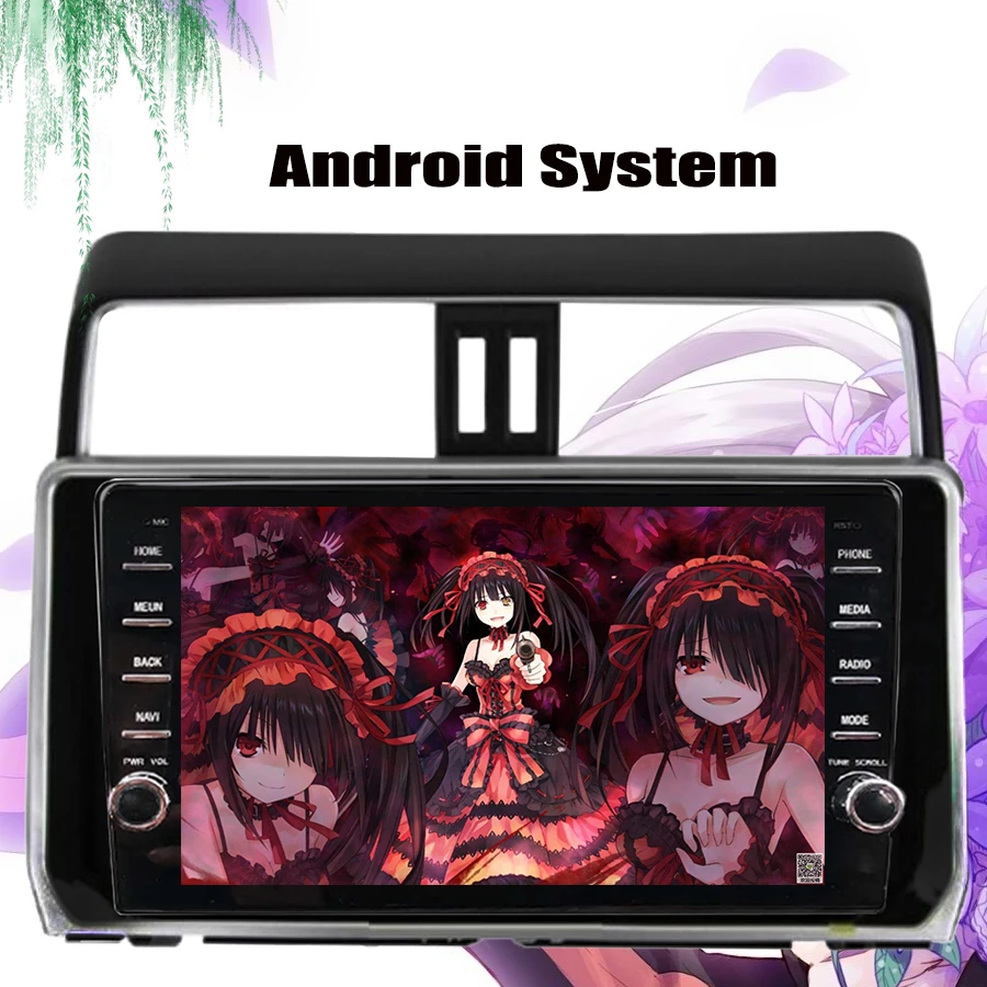 Top Android 9.0 Car Radio for Toyota Prado 150 2018 2019 9inch 2.5D Octa Core wifi Bluetooth video audio Multimedia 2 din dvd Player 2