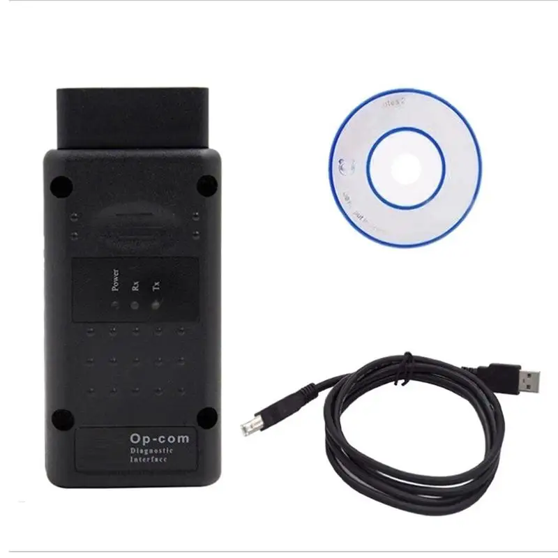 

New Style Car Fault Diagnosis Detector OP COM Interface With A 32 MB Card USB Cable CANdi Interface For Opel Cars