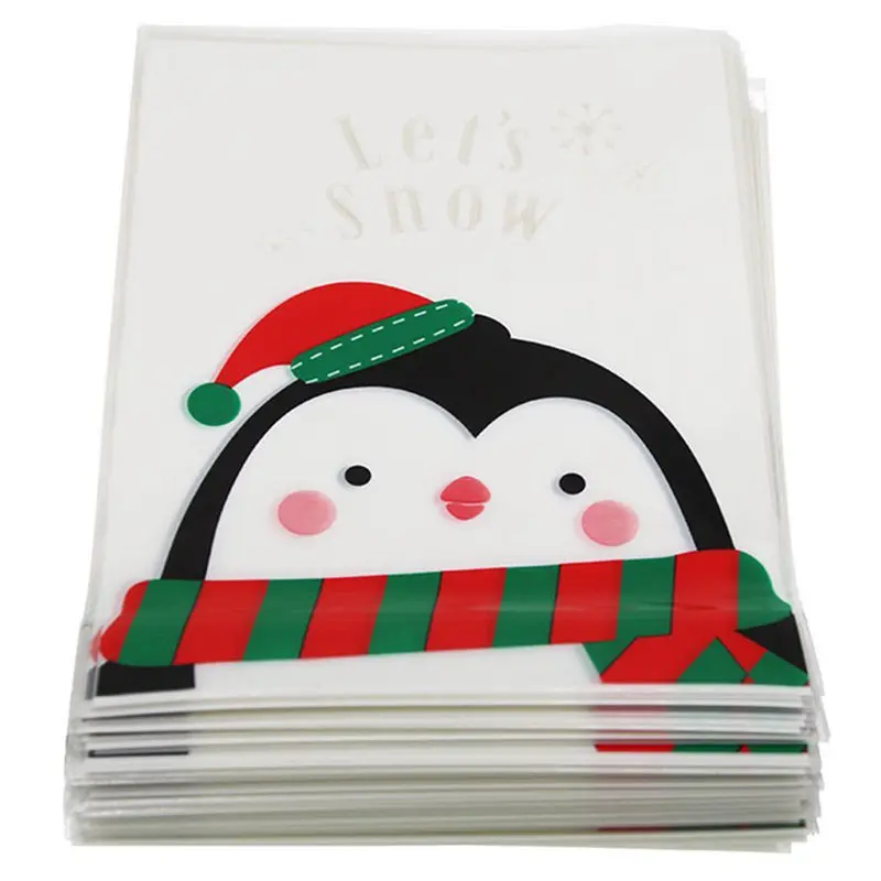 

100pcs Candy Bags Penguin Bag Cute Bag Pouch For Candy Biscuit Sweets Gift Bags For Candy Bar Birthday Wedding