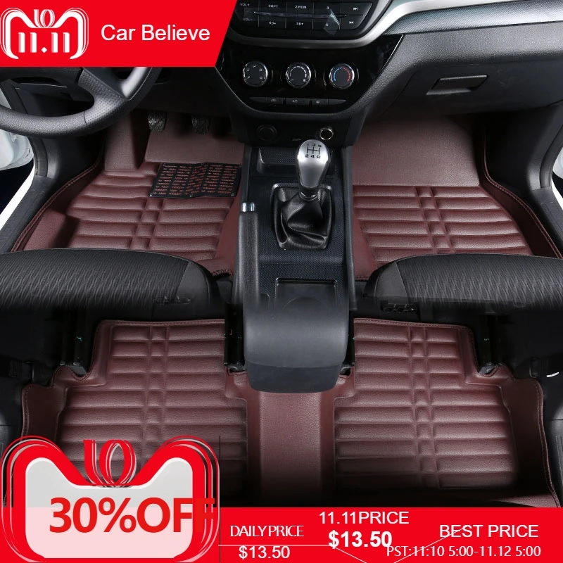 

Car Believe car floor Foot mat For mercedes gla w245 w212 w211 ml w246 gle c 180 w212 waterproof accessories carpet