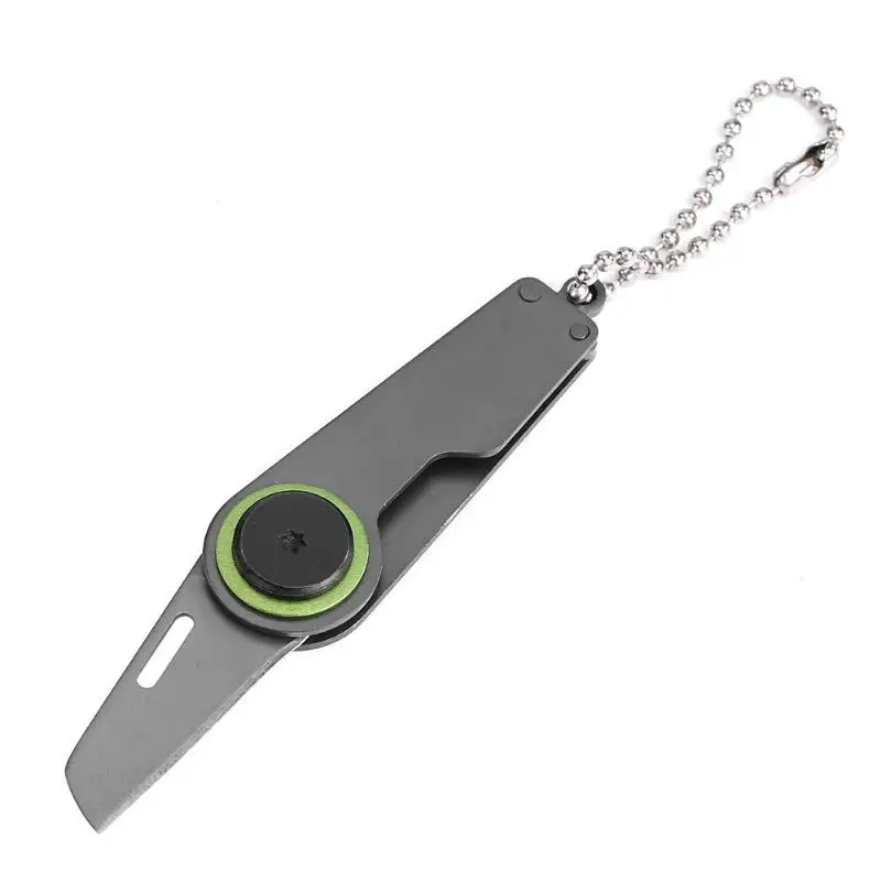 

Outdoor Mini Portable Key Chain Knife Camping Pocket Survival Stainless Steel Key Ring Tools Fold Hike Pocket Package Box Opener