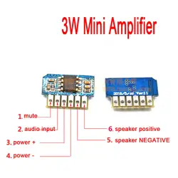 DC 3 В 3,7 В 5 В мини класса AB моно 3 Вт мини-усилитель Совет аудио модуль усилителя один канал
