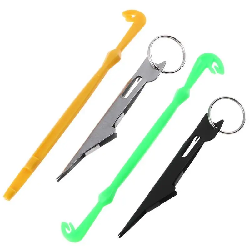 

Fishing Tackle Knot Tying Tool Kit Loop Tyer & Fish Hook Remover Disgorger Unhook Extractor Knot Picker Needle Hook Tier