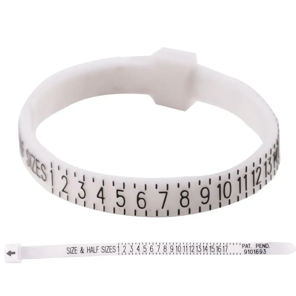 Ремень стиль пластиковый браслет для измерения размер кольца r ювелирные изделия измерить размер запястья Инструмент Великобритания/США инструменты для создания украшений для ювелира