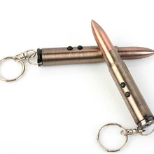 Тактическая ручка многофункциональный фонарик для самозащиты в форме пули тактическая ручка для выживания EDC лампа+ Шариковая ручка+ брелок