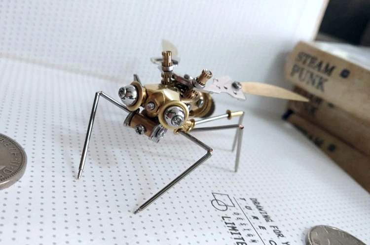 Новое специальное Литье металла стимпанк механическое насекомое механическое 3d Состав Diy металл ремесло мебель