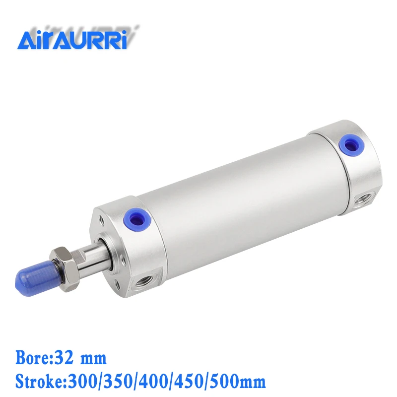 

Round cylinder 32mm bore 300/350/400/450/500mm stroke CG1BN Rubber bumper / CG1BA air cushion pneumatic telescopic cylinder