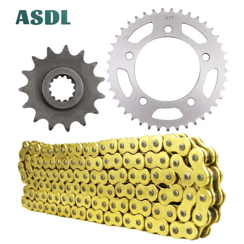 

520 15T 41T Motorcycle Transmission Chain and front rear sprocket set for HONDA NC700 NC 700 15 41 Teeth 2012 2013 2014 2015