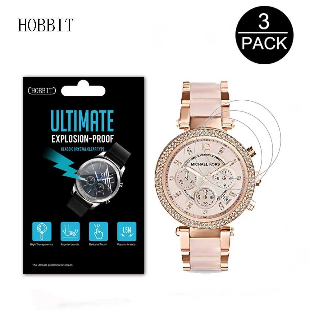 3Pack For Michael Kors mk5896 MK5865 MK3514 MK6359 MK3192 MK6313 Nano Anti-Shock Screen Protector Watch Accessores LCD Film