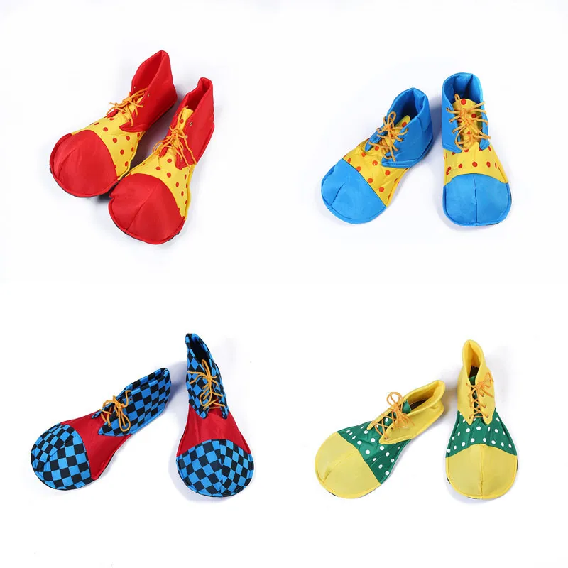 

2019 Kids Adults Halloween Clown Shoes Cosplay Props Performance Circus Clown Shoes Hallowmas Party Favor Gift