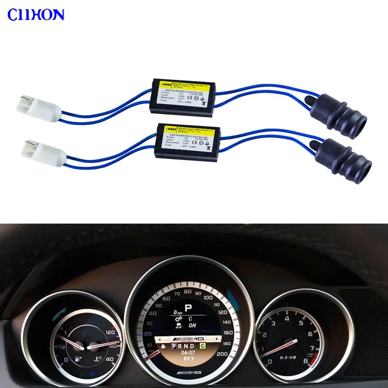 Светодиодсветодиодный Предупреждение ждающие лампы Ciihon 2 шт. 12 В T10 501 192 без Canbus OCB