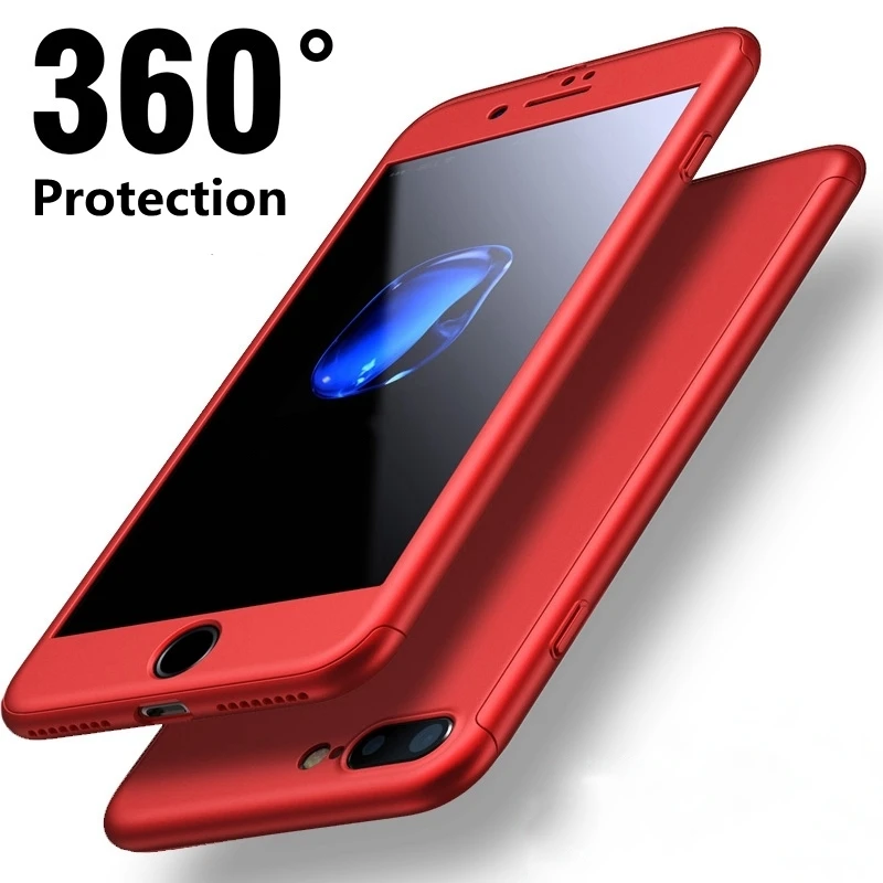 360 градусов полный защитный чехол для iPhone 12 11 Pro XS Max X XR SE 2020 5 iphone 6 6S 7 8 Plus Жесткий ПК