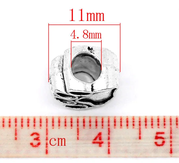 20 الفضة لهجة الدب باو الخرز صالح سحر سوار 11x11 مللي متر (B10404) 20 الفضة لهجة الدب باو الخرز صالح سحر سوار 11x11 مللي متر (B10404)