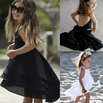 

Pudcoco Baby Girl Dress 9M-3Y Sweet Toddler Baby Floral Girls Sleeveless Dress Party Princess Sundress Outfit