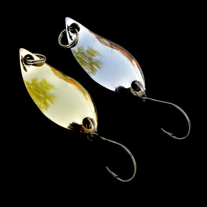 

Small Fishing Spoon Lures 5pcs/lot Metal Silver Gold Single Hook Mini Fishing Spoon Salmon Trout Hard Lure 2.5g 3.5g 5g