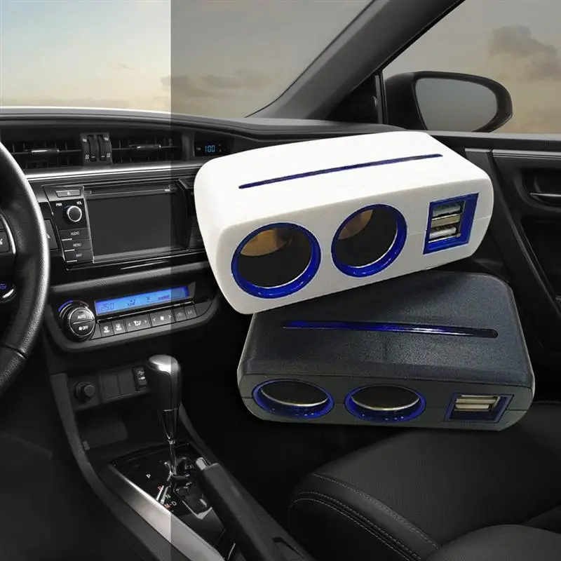 2 шт. DC12 24V прикуриватель двойной USB разъем DC Выход Автомобильное зарядное