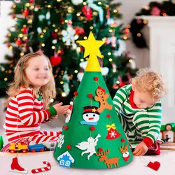 3D DIY Войлок малыш Рождественская елка новый год Детские подарки игрушки Искусственная елка Рождественское украшение дома висячие