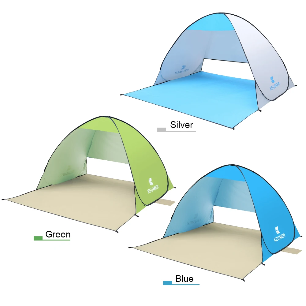 في الهواء الطلق التلقائي الفورية اقامة المحمولة خيمة للشاطئ مكافحة الأشعة فوق البنفسجية المأوى التخييم الصيد التنزه نزهة السفر الشمس الظل ا...